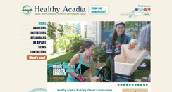Desktop Screenshot of healthyacadia.org