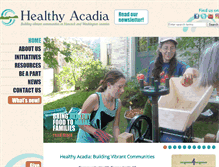 Tablet Screenshot of healthyacadia.org